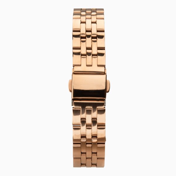 Minimal Ladies Watch  –  Rose Gold Case & Stainless Steel Bracelet with Grey Dial 2