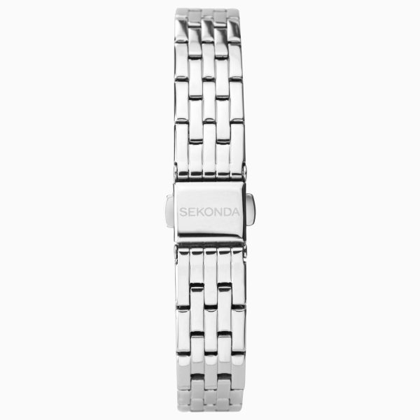 Charlotte Ladies Watch  –  Silver Case & Alloy Bracelet with Silver Dial 4