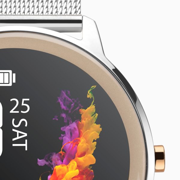 Flex Smart Watch  –  Silver Case & Mesh Strap 6