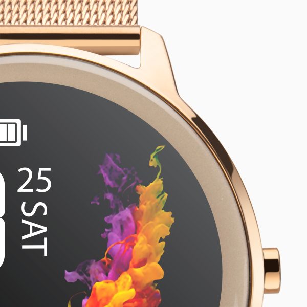 Flex Smart Watch  –  Rose Gold Case & Mesh Strap 7