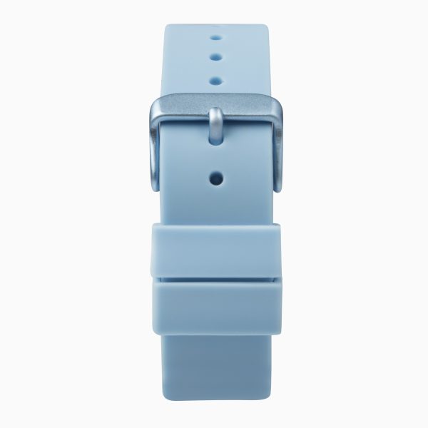 Palette Ladies Watch  –  Sky Blue Case & Silicone Strap with Sky Blue Dial 3