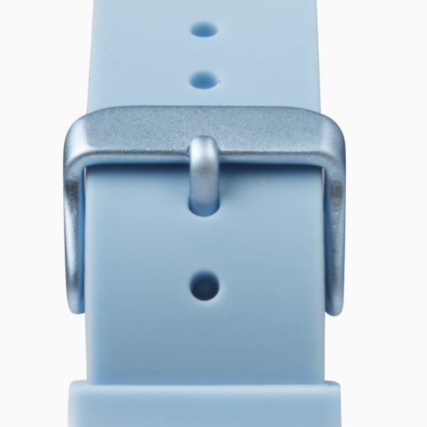 Palette Ladies Watch  –  Sky Blue Case & Silicone Strap with Sky Blue Dial 2