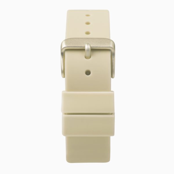 Palette Ladies Watch  –  Almond Case & Silicone Strap with Almond Dial 3