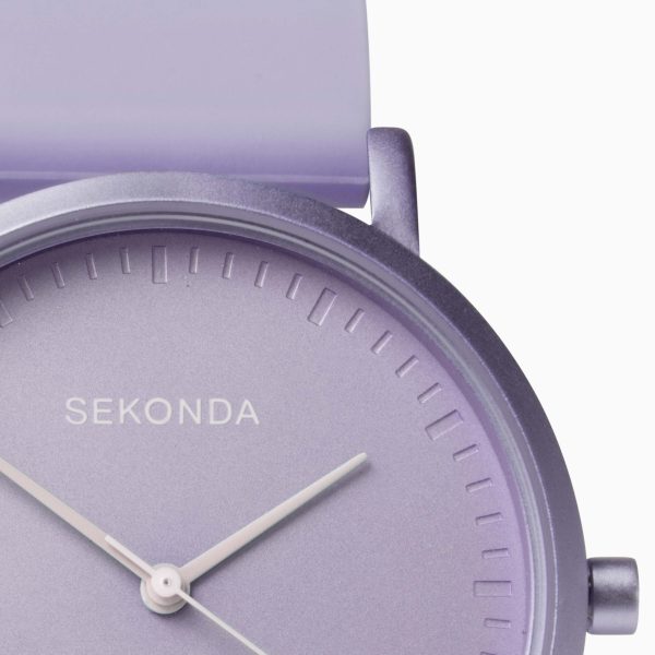 Palette Ladies Watch  –  Light Violet Case & Silicone Strap with Light Violet Dial 4