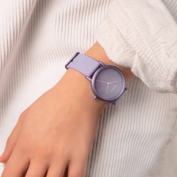 Palette Ladies Watch  –  Light Violet Case & Silicone Strap with Light Violet Dial 3