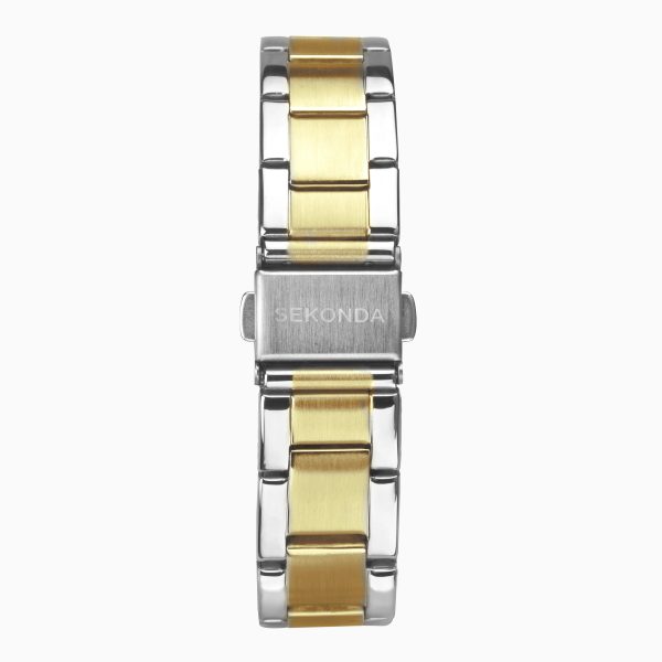 Taylor Ladies Watch  –  Two Tone Case & Stainless Steel Bracelet with Grey Dial 3