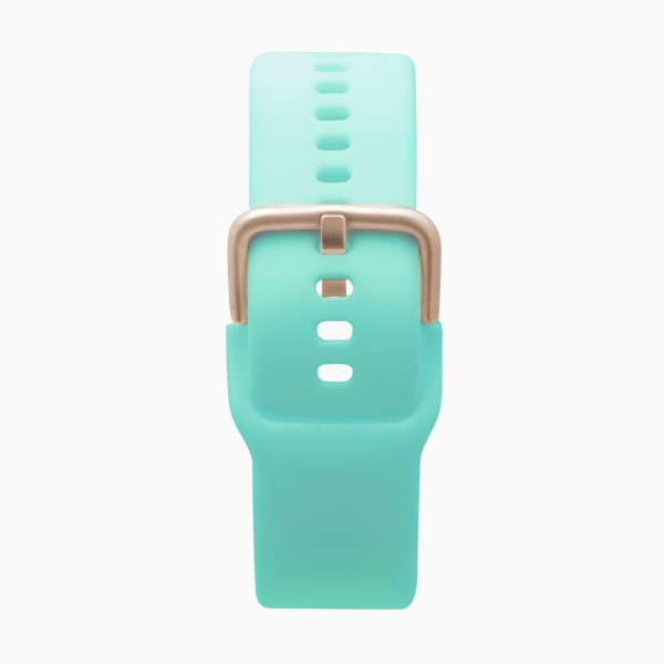 Flex Smart Watch  –  Rose Gold Case & Turquoise Silicone Strap 3