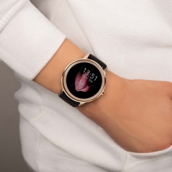 Flex Smart Watch  –  Rose Gold Case & Black Silicone Strap 5