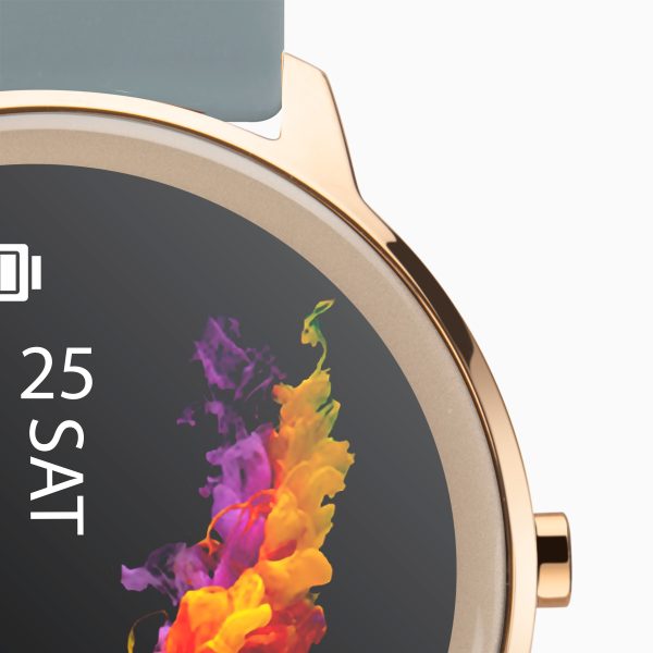 Flex Smart Watch  –  Rose Gold Case & Grey Silicone Strap 4