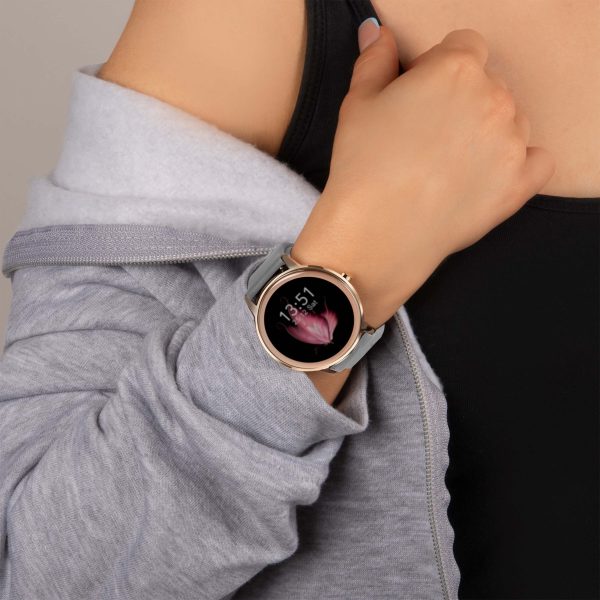 Flex Smart Watch  –  Rose Gold Case & Grey Silicone Strap 5