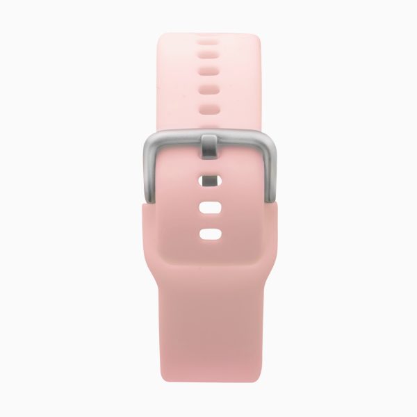 Flex Smart Watch  –  Silver Case & Pink Silicone Strap 3