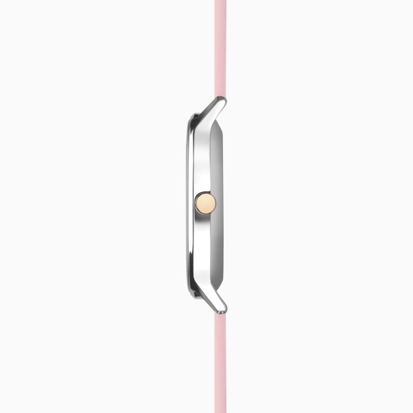 Flex Smart Watch  –  Silver Case & Pink Silicone Strap 2