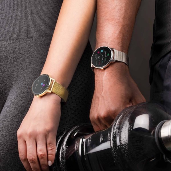 Flex Smart Watch  –  Gold Case & Mesh Strap 7