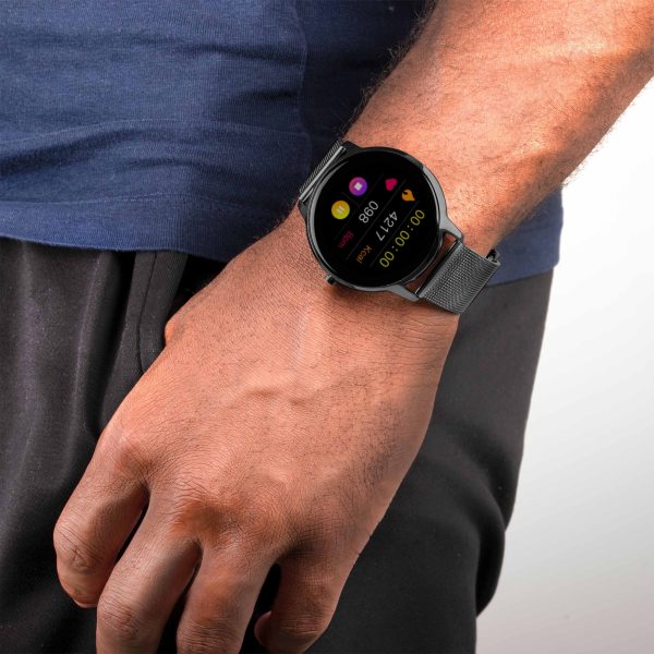 Flex Smart Watch  –  Grey Case & Mesh Strap 3