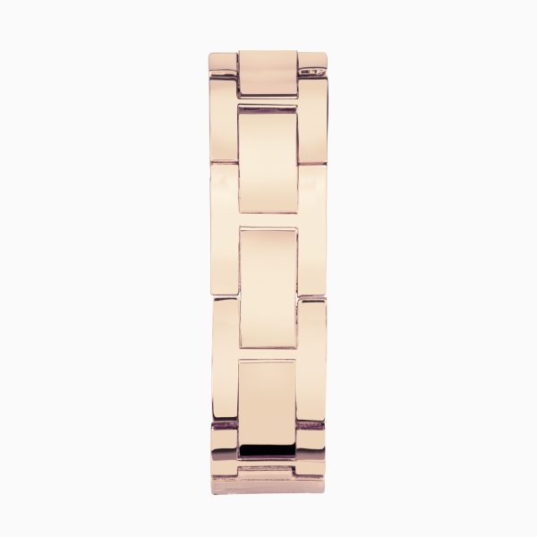 Crystal Ladies Watch  –  Rose Gold Alloy Case & Bracelet with Rose Dial 2