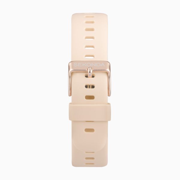Connect Smart Watch  –  Rose Gold Alloy Case & Pink Silicone Strap 4