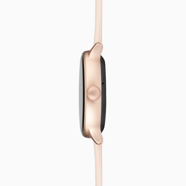 Connect Smart Watch  –  Rose Gold Alloy Case & Pink Silicone Strap 3