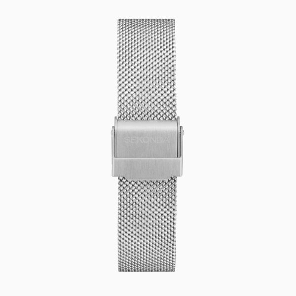 Connect Smart Watch  –  Silver Alloy Case & Stainless Steel Mesh Bracelet 3