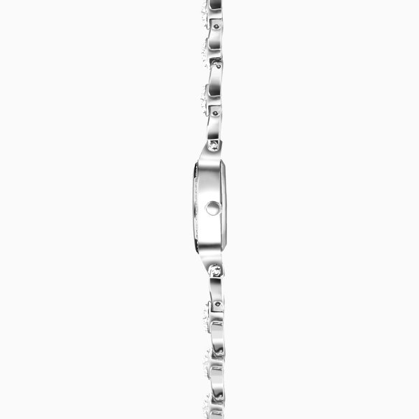Ladies Watch Gift Set  –  Silver Case & Alloy Bracelet with White Dial 7