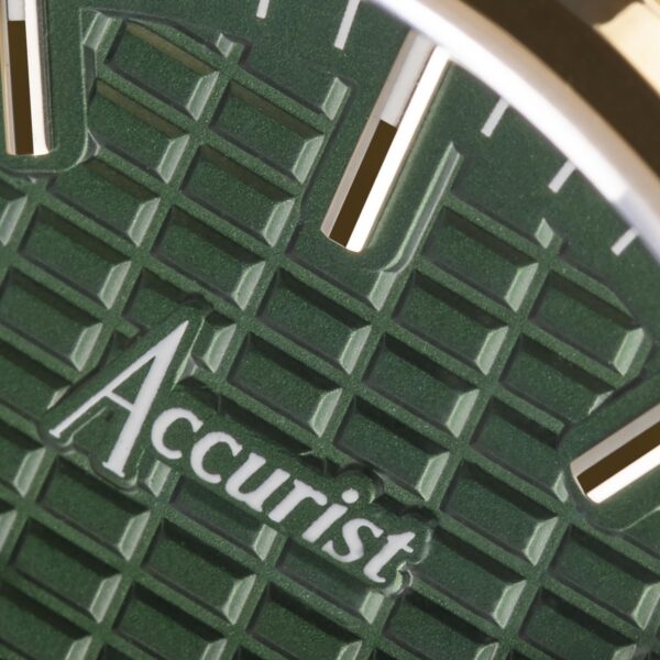 Accurist Origin Men’s Watch – Gold Case & Stainless Steel Bracelet with Fir Green Dial 9