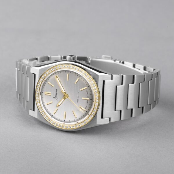 Accurist Origin Ladies Watch – Two tone Case & Stainless Steel Bracelet with Silver Dial 2