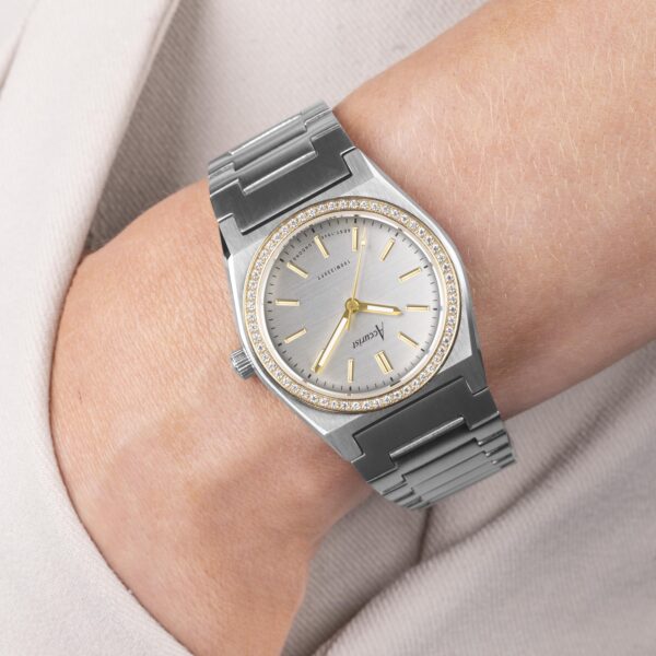 Accurist Origin Ladies Watch – Two tone Case & Stainless Steel Bracelet with Silver Dial 4