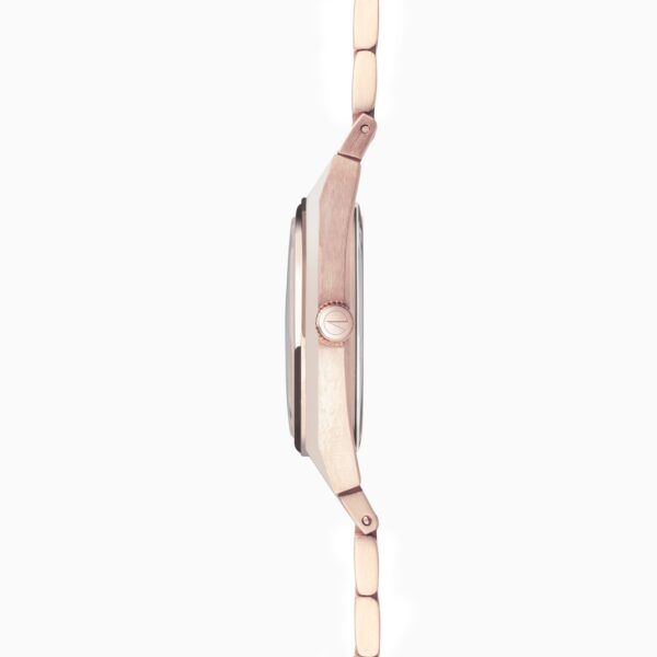 Accurist Origin Ladies Watch – Rose Gold Case & Stainless Steel Bracelet with White Dial 8