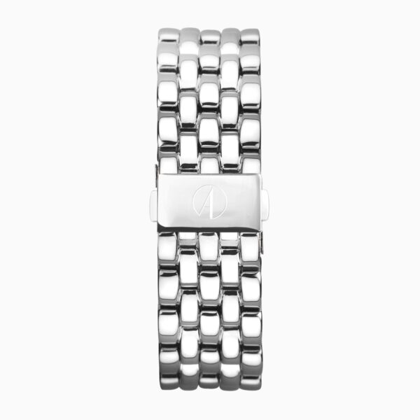 Accurist Rectangle Ladies Watch – Silver Case & Stainless Steel Bracelet with White Dial 4