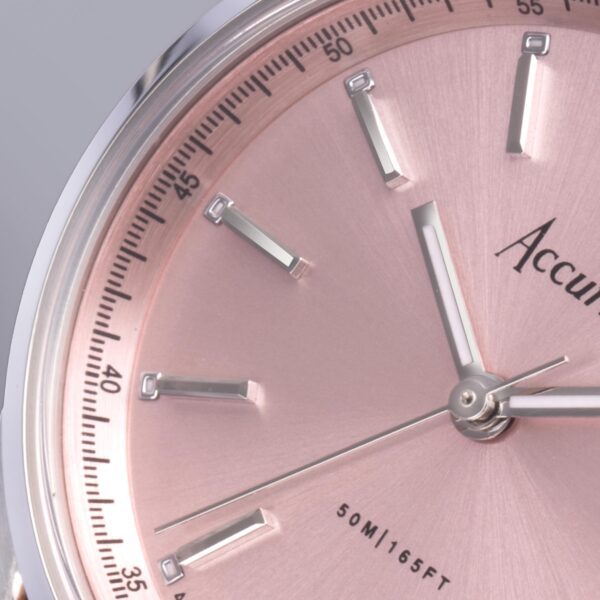 Accurist Everyday Ladies Watch – Silver Case & Stainless Steel Bracelet with Peony Pink Dial 9