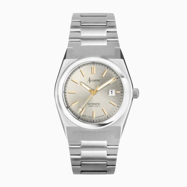 Accurist Origin Automatic Ladies Watch – Silver Stainless Steel Case & Bracelet with Champagne Dial