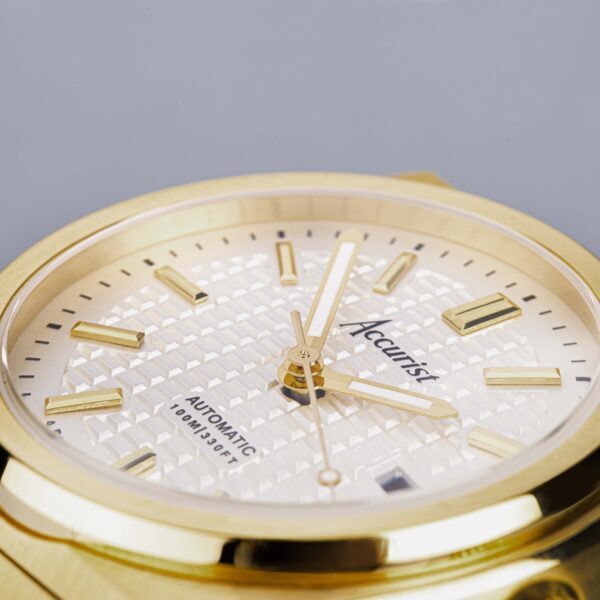 Accurist Origin Automatic Ladies Watch – Gold Stainless Steel Case & Bracelet with White Dial 7
