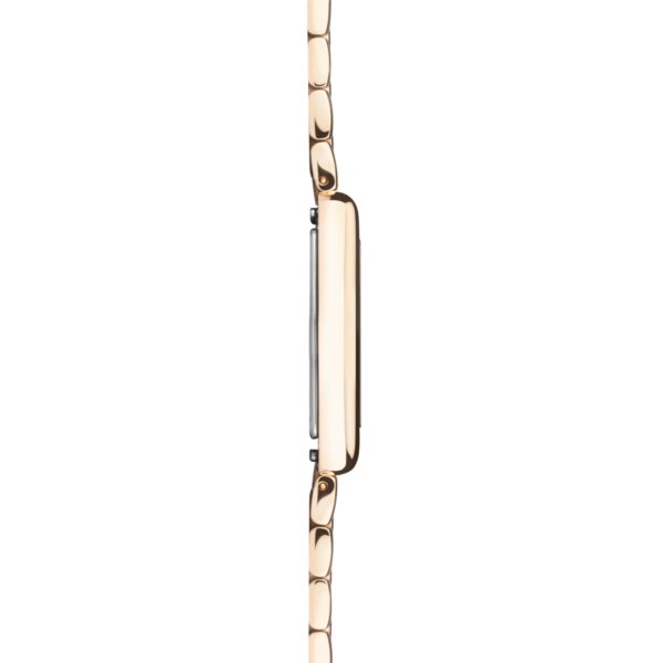 Accurist Rectangle Ladies Watch – Rose Gold Case & Stainless Steel Bracelet with White Dial 4
