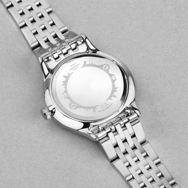 Accurist Dress Diamond Ladies Watch – Silver Stainless Steel Case & Bracelet with White Mother of Pearl Dial 5