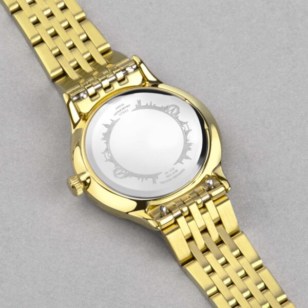 Accurist Dress Diamond Ladies Watch – Gold Stainless Steel Case & Bracelet with Champagne Dial 4