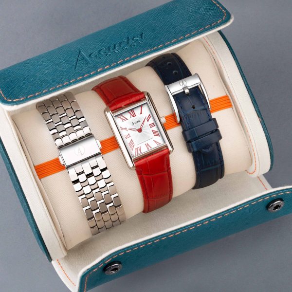 Accurist Coronation Rectangle Ladies Watch Gift Set – Silver Stainless Steel Bracelet 10